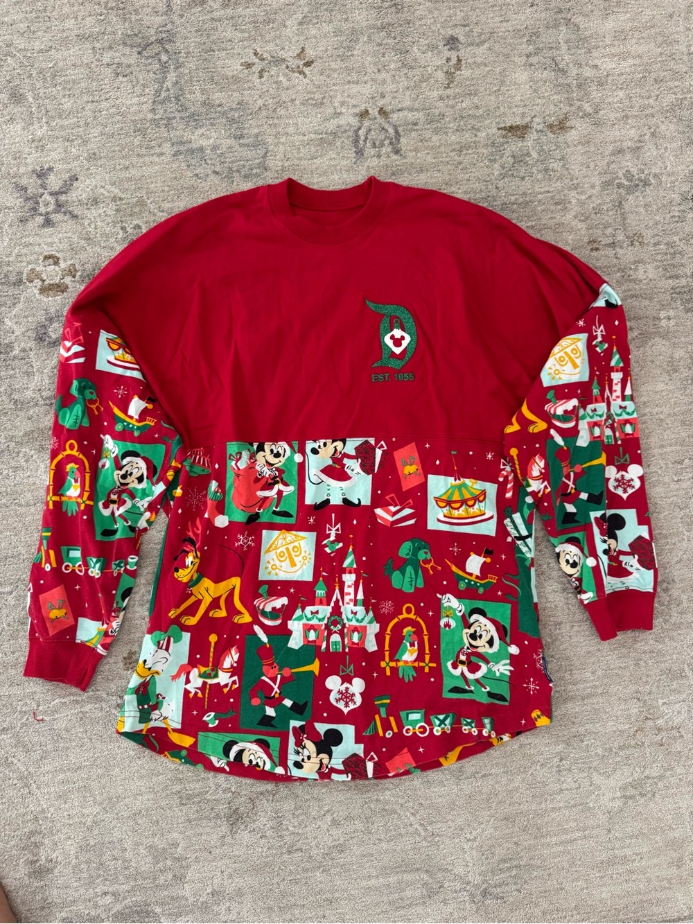 Disneyland Holiday Graphic Long Sleeve Shirt Spirit Jersey